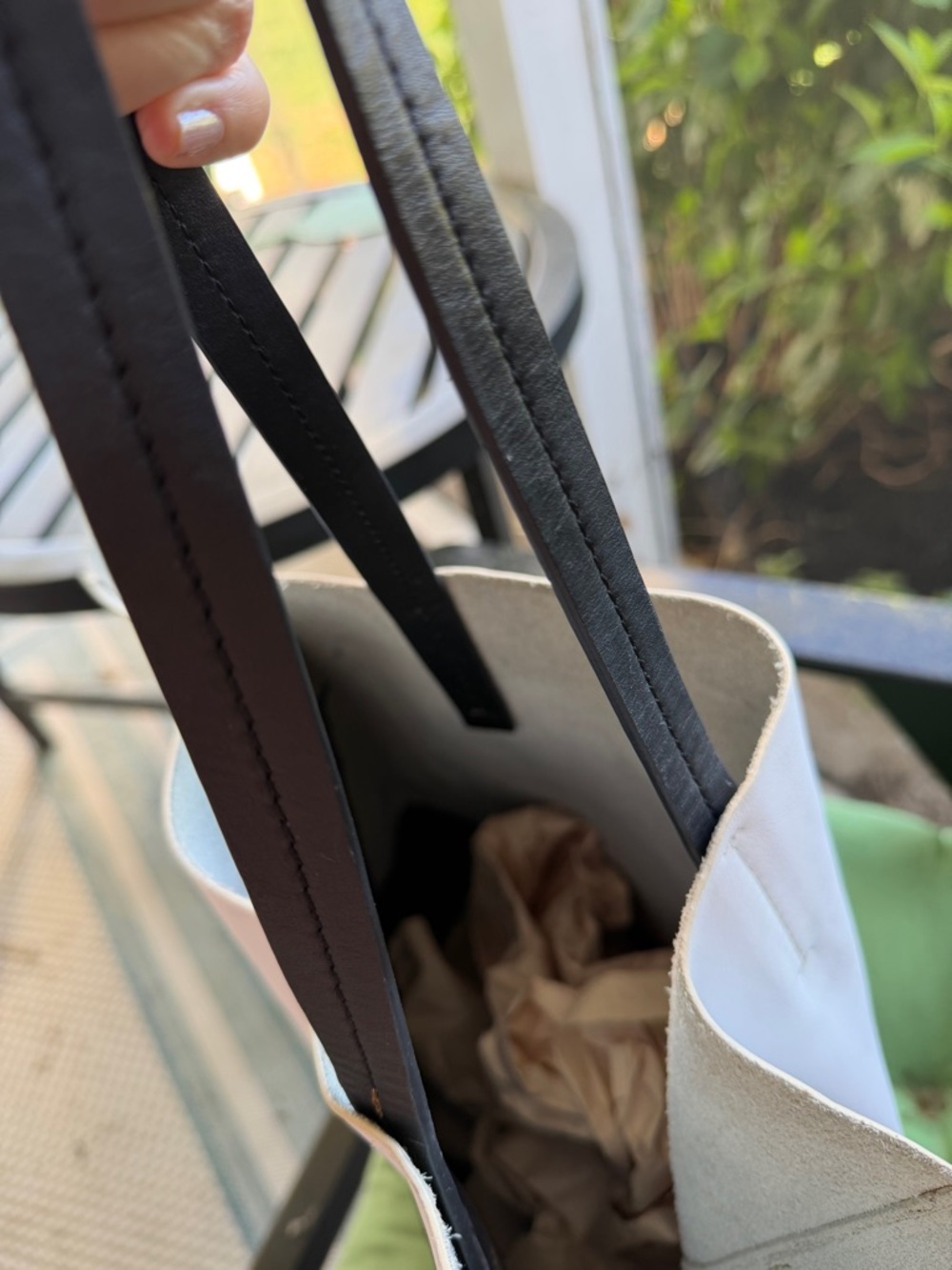 Celine Cabas horizontal leather tote. - Picture 14 of 16